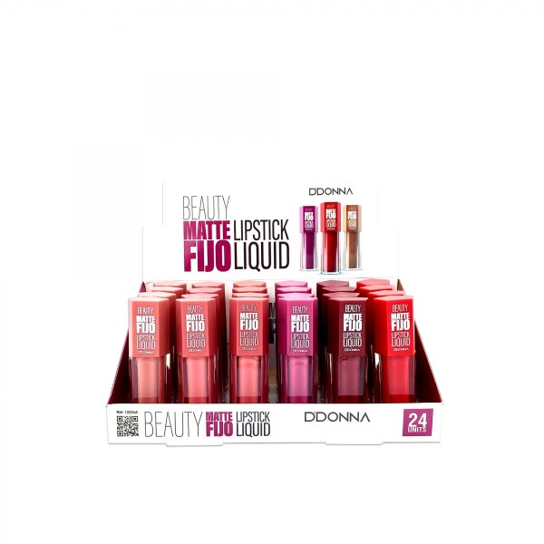 Lipstick Liquid beauty Matte Fijo Ddonna